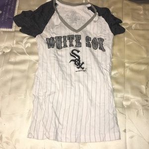 White Sox shirt.